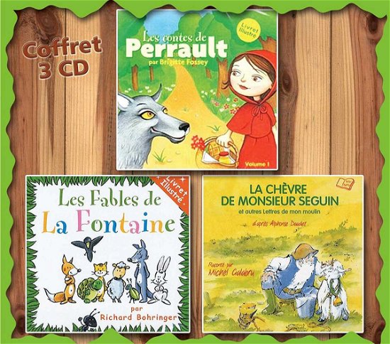 Cover for 3 Comtes + Livrets · La Fontaine, Perrault, Daudet (CD) (2018)