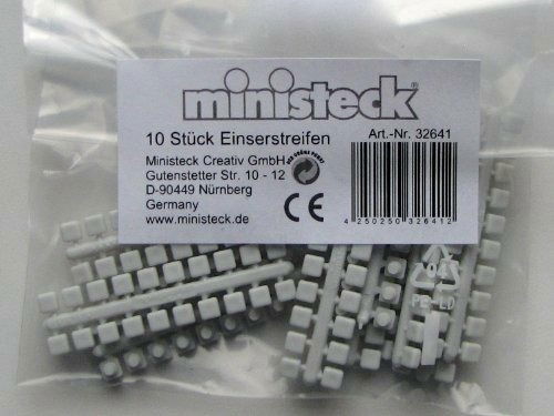 Cover for Ministeck · Ministeck 10x 1 Punt Kleuren Strips P6 (Grijs) Por (Toys)