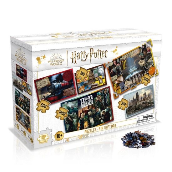 Harry Potter Jigsaw Puzzle Set 5-In-1 (2x 1000pc. 2x 500pc. 1x 160pc) - Harry Potter - Brettspill - HARRY POTTER - 5036905049412 - 25. april 2022
