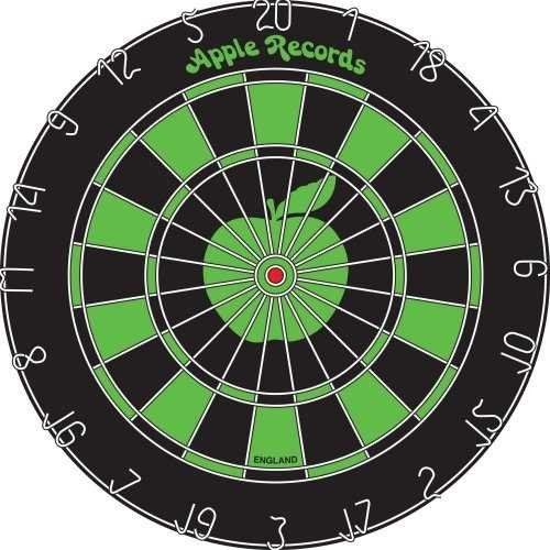 Dart Board - Apple Logo - Green and Black - The Beatles - Merchandise - Apple Corps - Accessories - 5055295314412 - 