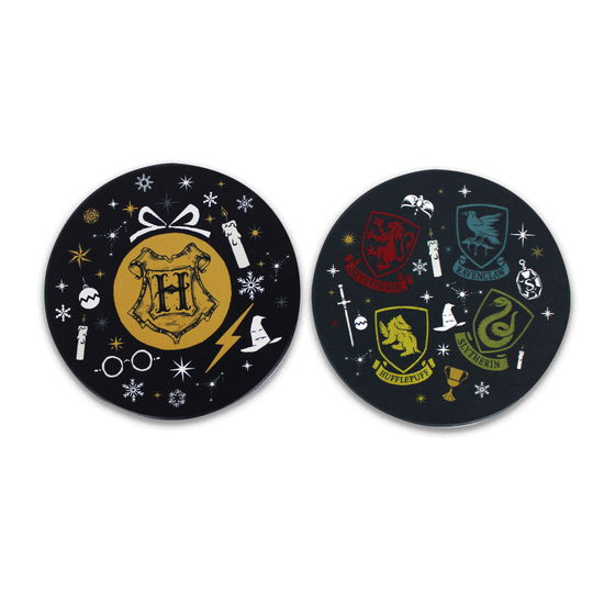 Cover for Harry Potter: Half Moon Bay · Christmas (Ceramic Coaster Set Of 2 / Set 2 Sottobicchieri) (MERCH)