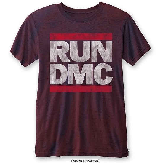 Cover for Run DMC · Run DMC Unisex T-Shirt: DMC Logo (Burnout) (T-shirt) [size S] [Blue, Red - Unisex edition]