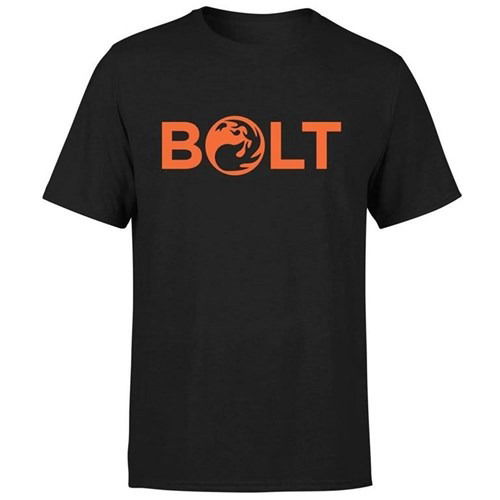 Cover for Magic The Gathering · Magic The Gathering Bolt T-Shirt - Black - LARGE (T-shirt)