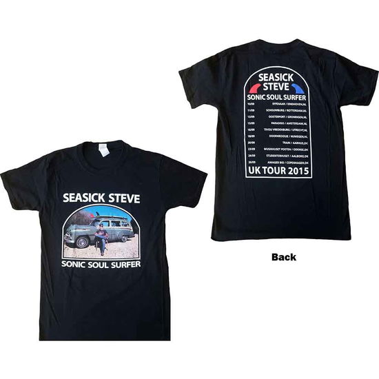 Cover for Seasick Steve · Seasick Steve Unisex T-Shirt: Full Colour Sonic Soul Surfer (Back Print) (T-shirt) [size M] [Black - Unisex edition]