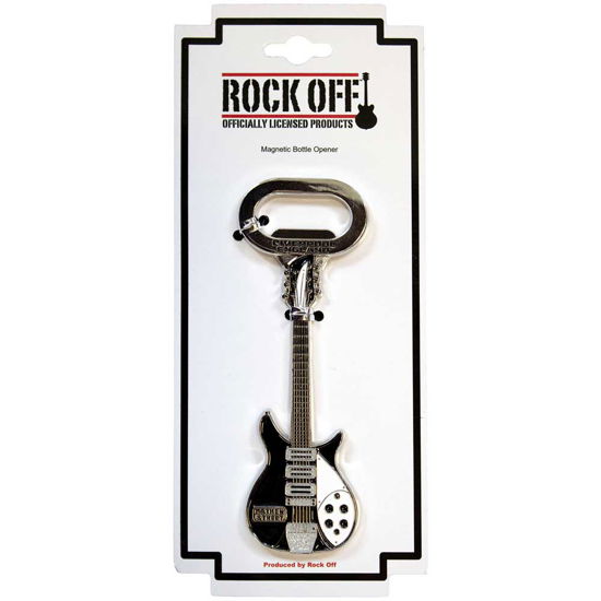 Rock Off Bottle Opener: Mathew Street B&W Guitar - Rock Off - Koopwaar -  - 5056737224412 - 