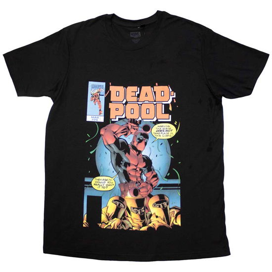 Cover for Marvel Comics · Marvel Comics Unisex T-Shirt: Deadpool Bubble Text (T-shirt) [size S]