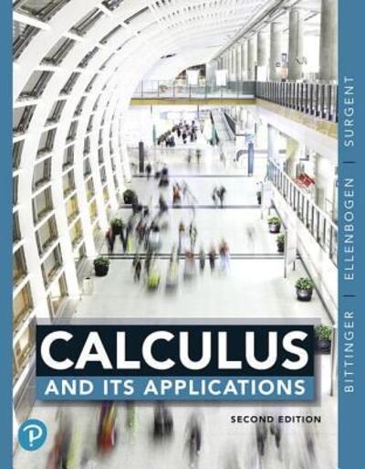 Cover for Marvin L. Bittinger · Calculus and Its Applications Books a la Carte Edition (Book) (2019)