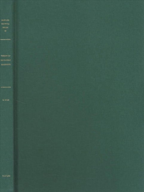 Cover for Eberhard Guhe · An Indian Theory of Defeasible Reasoning: The Doctrine of upadhi in the Upadhidarpana - Harvard Oriental Series (Hardcover Book) (2022)