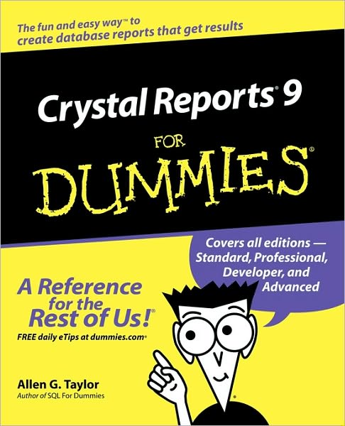 Cover for Allen G. Taylor · Crystal Reports 9 For Dummies (Paperback Book) (2002)