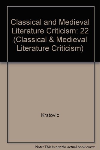 Cover for Jelena Krostovic · Classical and Medieval Literature Criticism, Vol. 22 (Hardcover bog) (1997)