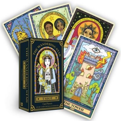 Cover for Catherine Pierce · The Wandering Star Tarot: An 80-Card Deck &amp; Guidebook (Lernkarteikarten) (2021)