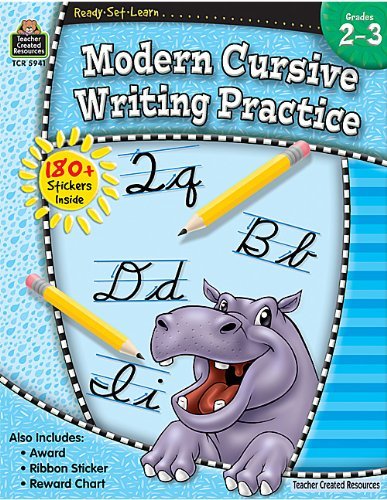 Cover for Teacher Created Resources Staff · Ready-set-learn: Modern Cursive Writing Practice Grd 2-3 (Paperback Bog) (2007)