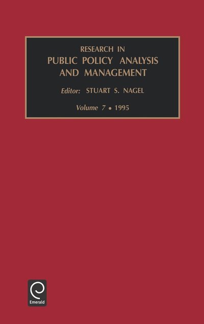 Cover for Stuart S. Nagel · Research in Public Policy Analysis and Management - Research in Public Policy Analysis and Management (Hardcover Book) (1996)