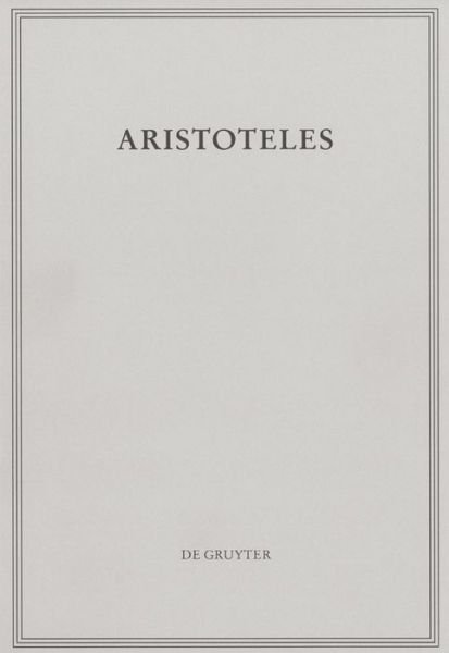 Cover for Aristoteles · Peri hermeneias (Buch) (2014)