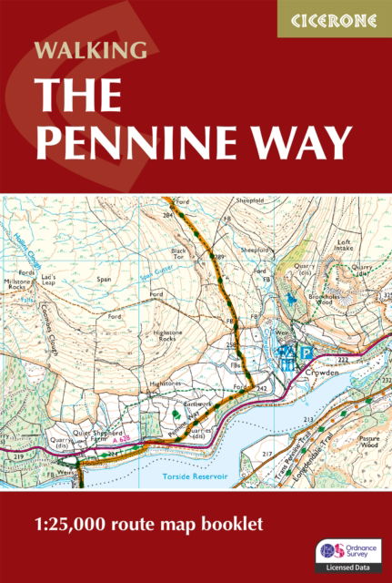 Cover for Paddy Dillon · Walking the Pennine Way Map Booklet: 1:25,000 OS Route Mapping (Paperback Book) [2 Revised edition] (2025)