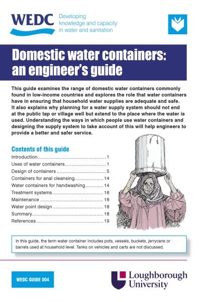 Cover for Brian Reed · An Engineer's Guide to Domestic Water Containers (Paperback Book) (2011)