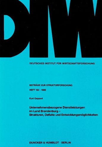 Cover for Geppert · Unternehmensbezogene Dienstleis (Book) (2000)