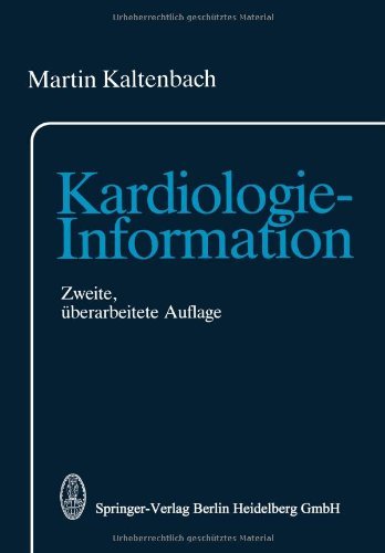 Cover for M Kaltenbach · Kardiologie-Information (Pocketbok) [2nd 2. Aufl. 1989. Softcover Reprint of the Origin edition] (2013)