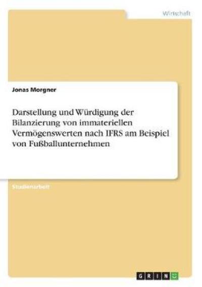 Cover for Morgner · Darstellung und Würdigung der B (Book)