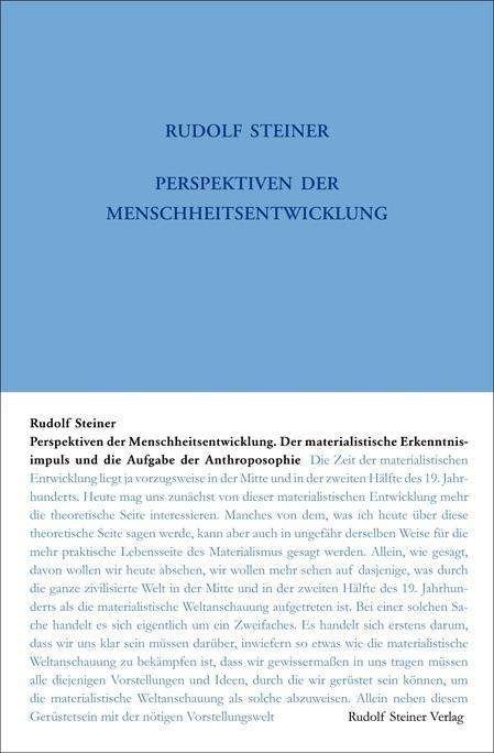 Cover for Steiner · Perspektiven der Menschheitsent (Book)