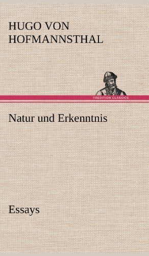 Cover for Hugo Von Hofmannsthal · Natur Und Erkenntnis (Inbunden Bok) [German edition] (2012)