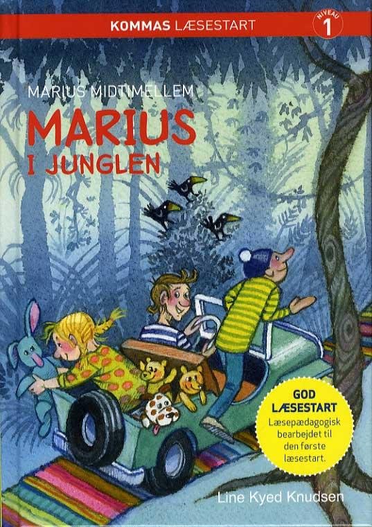 Cover for Line Kyed Knudsen · Kommas læsestart: Marius i junglen - niveau 1 (Gebundenes Buch) [2. Ausgabe] (2016)