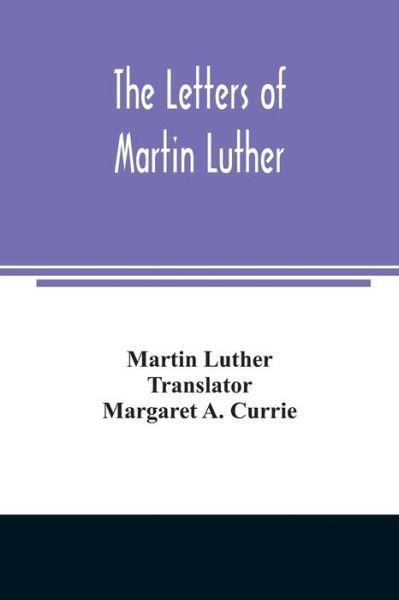 Cover for Martin Luther · The letters of Martin Luther (Paperback Bog) (2020)