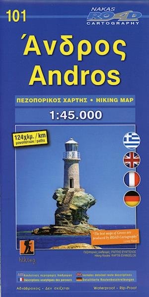 Andros hiking 2017 - Road Editions - Bøger - Road Editions - 9789605810412 - 1. april 2018