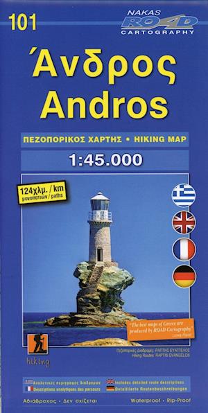 Cover for Road Editions · Andros hiking 2017 (Landkarten) (2018)