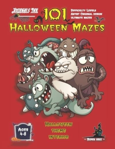 Cover for Sk · Halloween Maze Book for Kids Ages 4-8 (Paperback Bog) (2020)