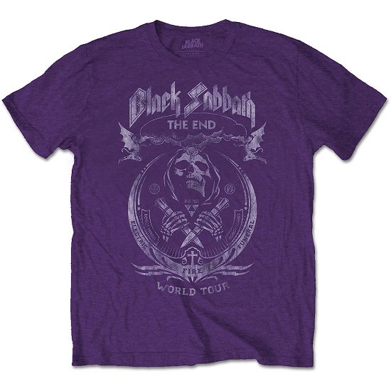 Cover for Black Sabbath · Black Sabbath Unisex T-Shirt: The End Mushroom Cloud (T-shirt) [size S] [Purple - Unisex edition]