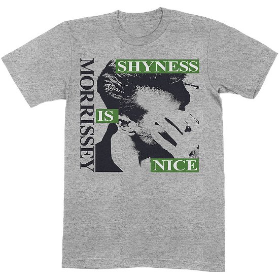 Morrissey · Morrissey Unisex T-Shirt: Shyness Is Nice (T-shirt) [size M] [Grey - Unisex edition]
