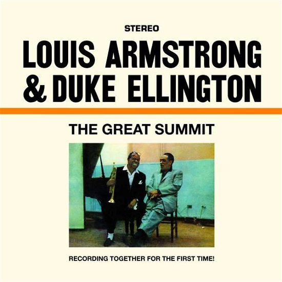 Cover for Louis Armstrong &amp; Duke Ellington · The Great Summit (Limited Transparent Blue Vinyl) (LP) [Coloured edition] (2018)