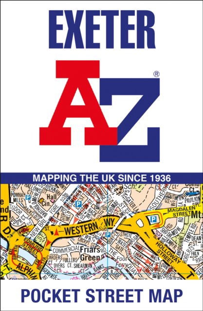 Exeter A-Z Pocket Street Map - A-Z Maps - Książki - HarperCollins Publishers - 9780008657413 - 20 czerwca 2024