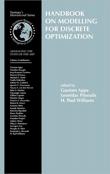 Cover for Gautam Appa · Handbook on Modelling for Discrete Optimization - International Series in Operations Research &amp; Management Science (Hardcover Book) [2006 edition] (2006)