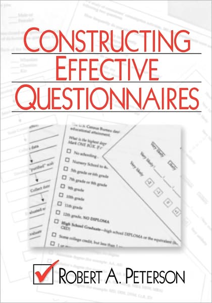 Cover for Robert A. Peterson · Constructing Effective Questionnaires (Paperback Book) (2000)