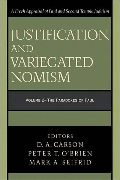 Cover for D a Carson · The Paradoxes of Paul (Paperback Book) (2004)