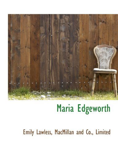 Cover for Emily Lawless · Maria Edgeworth (Paperback Book) (2010)