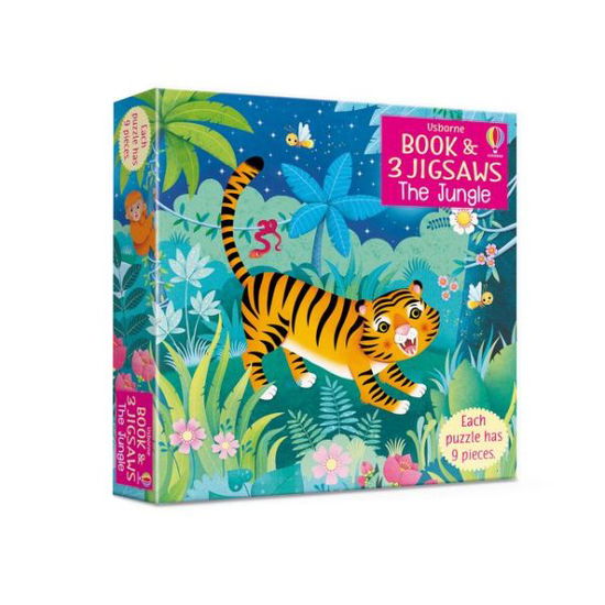 Usborne Book and 3 Jigsaws: The Jungle - Book and 3 Jigsaws - Sam Taplin - Kirjat - Usborne Publishing Ltd - 9781474969413 - torstai 5. maaliskuuta 2020