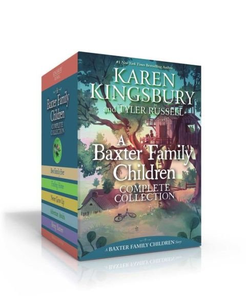Cover for Karen Kingsbury · A Baxter Family Children Complete Collection (Boxed Set): Best Family Ever; Finding Home; Never Grow Up; Adventure Awaits; Being Baxters - A Baxter Family Children Story (Gebundenes Buch) (2023)