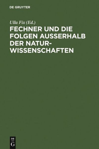 Cover for Ulla Fix · Fechner und die Folgen (Book) (2003)