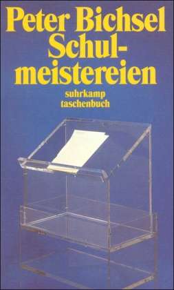 Cover for Peter Bichsel · Suhrk.tb.2841 Bichsel.schulmeistereien (Book)