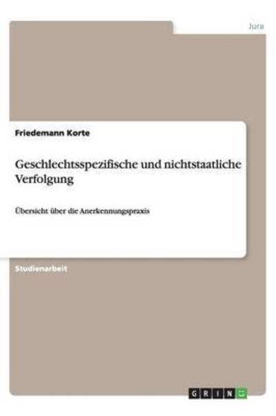 Cover for Korte · Geschlechtsspezifische und nichts (Buch) (2013)