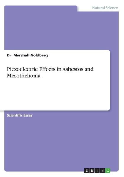 Cover for Goldberg · Piezoelectric Effects in Asbes (Buch)