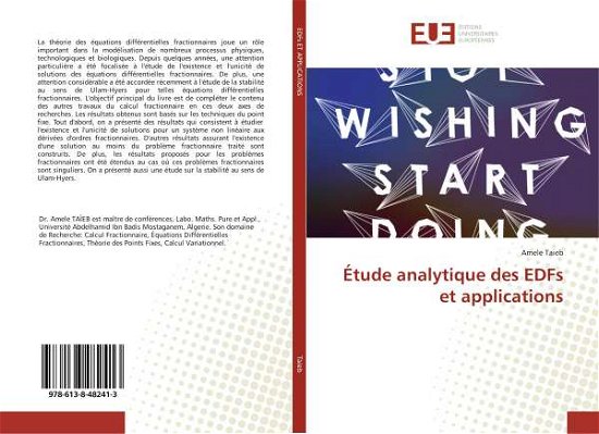 Cover for Taieb · Étude analytique des EDFs et appl (Book)