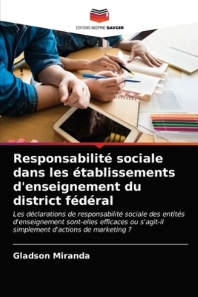 Cover for Miranda · Responsabilité sociale dans les (N/A) (2020)