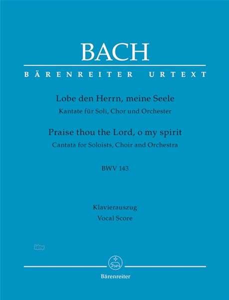 Cover for Bach · Lobe den Herrn BWV14,KA.BA10143-90 (Book)