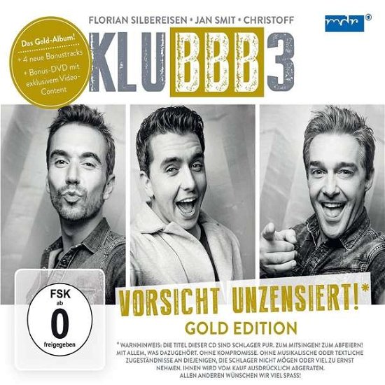 Cover for Klubbb3 · Vorsicht unzensiert!,CD+DVD (Book) [Gold edition] (2016)