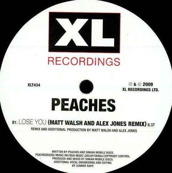 Lp-peaches-lose You - LP - Musik - XL RECORDINGS - 0634904043414 - 2. Juli 2009