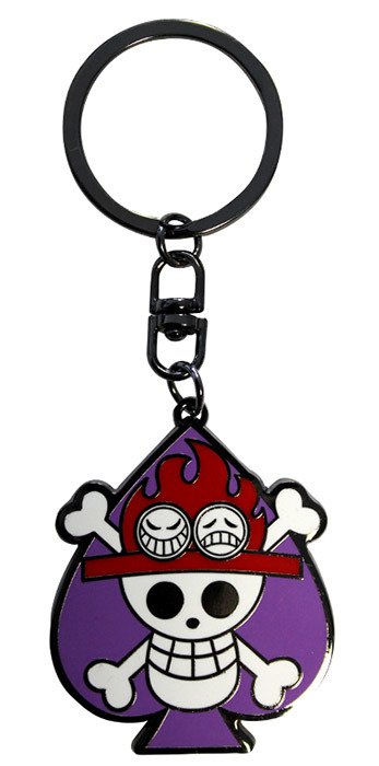 Cover for Keychain · ONE PIECE - Metal Keychain - Skull Ace (MERCH) (2020)